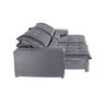 Sofá Retrátil/Reclinável 230cm 3 Lugares Mercedes - 4