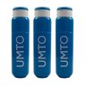 Kit 3 Garrafinhas para Treino para Academia Umto Super Resistente Biodegradável 500 Ml Azul Claro - 1