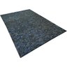 Tapete de couro preto natural 2,00x3,00 com borda peça 5x5cm - 2