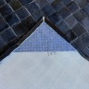 Ver imagem 3 de Tapete de couro preto natural 2,00x3,00 com borda peça 5x5cm