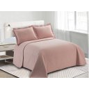 Ver imagem 1 de COBRELEITO DUPLA FACE PESPONTO CASAL TRACOS DE SOSSEGO 2,20 M X 2,40 M 2,20M X 2,40M, ROSA