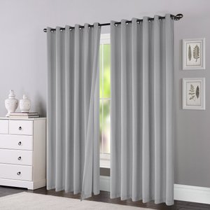 Cortina de Tecido Voil Forro Microfibra Milão 2,60x2,30m Pemogo Cor:cinza