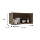 Ver imagem 2 de Armário de Geladeira P/ Cozinha Maxxi G772 C/ 1 Porta Basculante 60cm Canela - Kappesberg