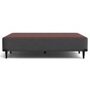 Ver imagem 2 de Base Sommier Camurça Cinza Casal 138x188x23cm - 1051611851 - Ortobom Base Sommier Camurça Cinza Casa