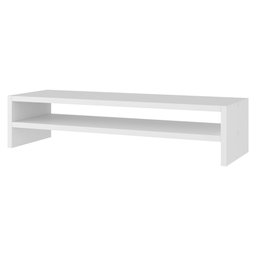 Kit 02 Suportes Stand Base Tela Monitor Soft Elevado 65cm em MDF com 01 Prateleira - Desk Design Bra - 5