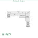 Ver imagem 3 de Conjunto de Guarda-Roupa Modulado 7 Portas 4 Gavetas 5 Peças Yescasa Marrom/Nogal/Branco