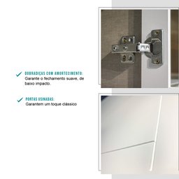 Paneleiro 40cm com 2 Portas Milla Móveis Carraro - 5