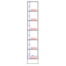 Paneleiro 40cm com 2 Portas Milla Móveis Carraro - 7