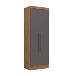 Conjunto de Guarda-Roupa Modulado 7 Portas 4 Gavetas 5 Peças Yescasa Marrom/Nogal/Grafite - 13 Conjunto de Guarda-Roupa Modulado 7 Portas 4 Gavetas 5 Peças Yescasa Marrom/Nogal/Grafite - 13