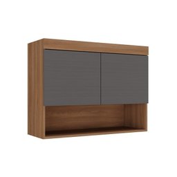 Conjunto de Guarda-Roupa Modulado 7 Portas 4 Gavetas 5 Peças Yescasa Marrom/Nogal/Grafite - 11 Conjunto de Guarda-Roupa Modulado 7 Portas 4 Gavetas 5 Peças Yescasa Marrom/Nogal/Grafite - 11