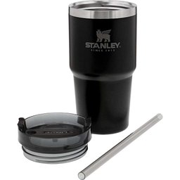 Copo com Canudo Termico Stanley Adventure 10-02662-101 (591ML) Preto Fosco - 2