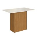 Ver imagem 5 de Conjunto Sala de Jantar 1 Mesa Tampo MDP Retangular com 4 Cadeiras Cozinha Dalila Yescasa Marrom/Freijó/Off White/Preto