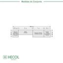 Ver imagem 3 de Conjunto de Guarda-Roupa Modulado 6 Portas 4 Gavetas 4 Peças Yescasa Marrom/Nogal/Branco