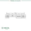 Ver imagem 3 de Conjunto de Guarda-Roupa Modulado 6 Portas 4 Gavetas 4 Peças Yescasa Marrom/Nogal/Branco