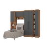 Guarda-Roupa Modulado 6 Portas 4 Gavetas 4 Peças - 6