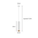 Ver imagem 2 de Pendente Tubo 30cm P/ Bancada Mesa Cozinha Gourmet