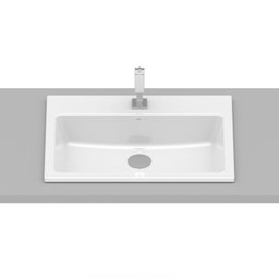 Cuba de Sobrepor com Mesa 55x42cm Optica PQ55 Roca - 6