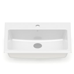 Cuba de Sobrepor com Mesa 55x42cm Optica PQ55 Roca - 2