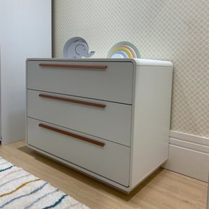Cômoda para Quarto Infantil 3 Gavetas Wave