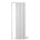 Ver imagem 1 de Porta Pvc Sanfonada de Correr Branco C/ Trinco Moderno - 210cm - 97cm