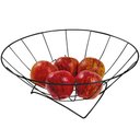 Ver imagem 1 de Fruteira de Mesa Redonda para Bancada Preta Organização Decoração Cozinha