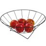 Fruteira de Mesa Redonda para Bancada Preta Organização Decoração Cozinha - 1
