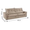 Sofá Retrátil/Reclinável 250cm 4 Lugares Mercedes - 3