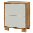 Ver imagem 5 de Mesa de Cabeceira 2 Gavetas 54cm Click D03 Freijó Off White - Lyam Decor