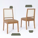 Ver imagem 7 de Conjunto para Sala de Jantar com 8 Cadeiras Pitanga Marrom Cinamomo/Kaki