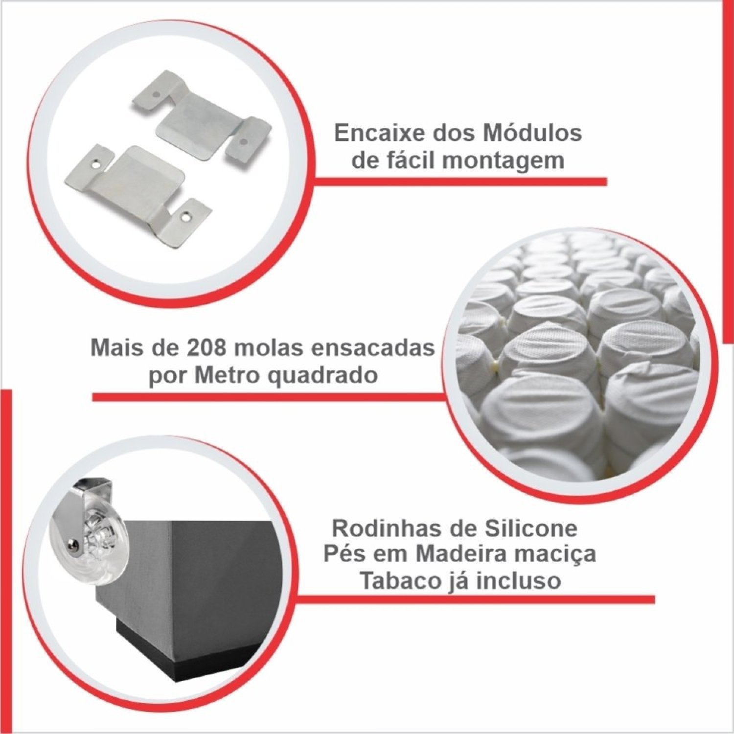 Sofá Retrátil/Reclinável 280cm 5 Lugares Mercedes - 9