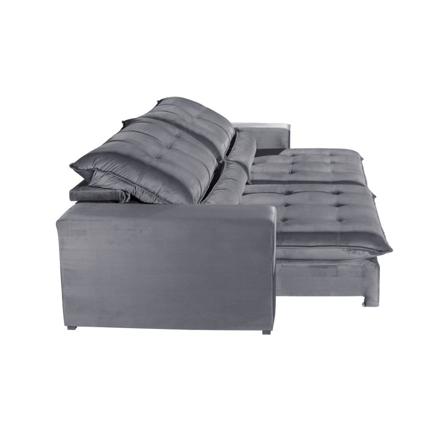 Sofá Retrátil/Reclinável 280cm 5 Lugares Mercedes - 4