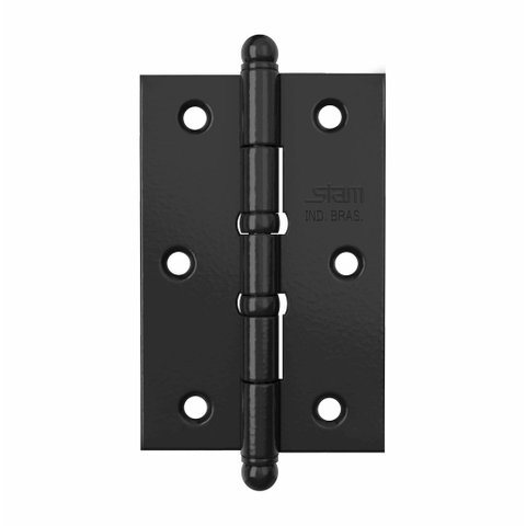 Dobradiça de Porta Pino e Bola com Anel 3.1/2" x 2.5/16" com 3 Peças Stam