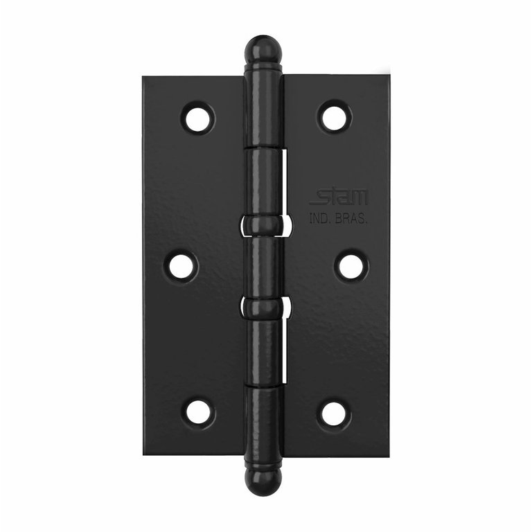 Dobradiça de Porta Pino e Bola com Anel 3.1/2" x 2.5/16" com 3 Peças Stam