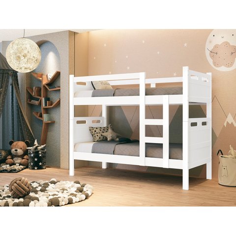 Beliche Seguro - Suporta 100kg/cama com 2 Colchões D20:branco