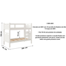 Beliche Seguro - Suporta 100kg/cama com 2 Colchões D20:branco - 4