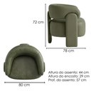 Ver imagem 2 de Poltrona Decorativa Lume Pes Madeira Corano Tca 217 Moll