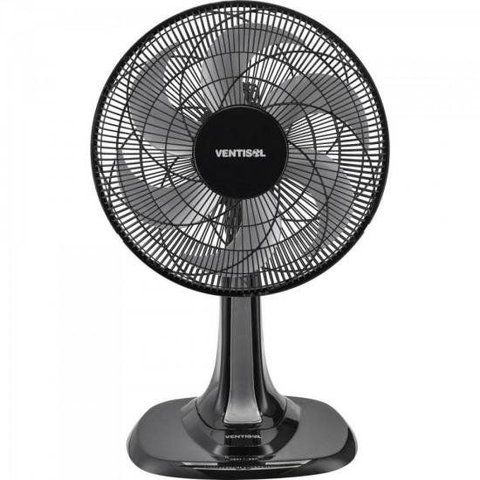 Ventilador de Mesa Ventisol Turbo 6 30cm Preto/Cinza 127V