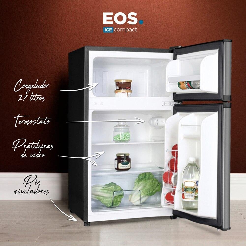 Frigobar Eos 88 Litros Duplex Inox Efb140di 110v | MadeiraMadeira