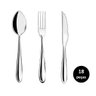Jogo Talhares de Mesa Inox Prime Lagoa 18 Peças Garfo, Colher e Faca Churrasco - Yazi - 1