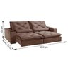 Sofá Retrátil/Reclinável 210cm 3 Lugares Ibiza - 12