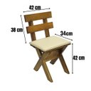 Ver imagem 6 de Conjunto Mesa Madeira Maciça para Churrasco Imbuia + 4 Bancos Estofados Nude