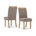 Ver imagem 7 de Mesa Cozinha Lins 160 + 6 Cad Bella Nature/Amêndoa Henn