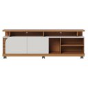 Ver imagem 2 de Rack Bancada Jurerê 1.8 com Painel Suspenso Extensivo Leme Freijó Off White Matte - Colibri