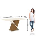 Ver imagem 4 de Conjunto Sala de Jantar Tampo MDF Canto Reto 6 Cadeiras Helena