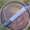Ver imagem 7 de Facão Para Mato Tramontina 12' de Camping Aço Inox Grande para Lida Full Tang Verde