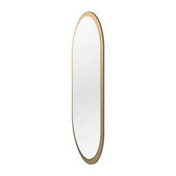 Espelho Oval Decorativo para Sala 90x45cm - Dourado - 2