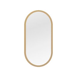 Espelho Oval Decorativo para Sala 90x45cm - Dourado - 1