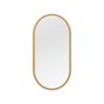 Espelho Oval Decorativo para Sala 90x45cm - Dourado - 1