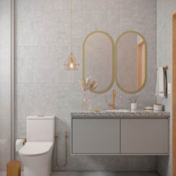 Espelho Oval Decorativo para Sala 90x45cm - Dourado - 5