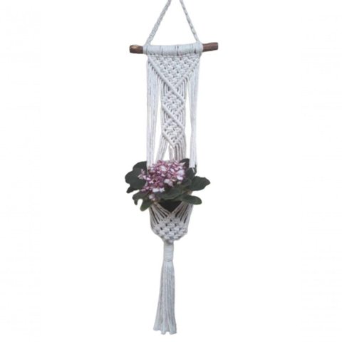 Suporte Plantas Macramê Cru Anabel
